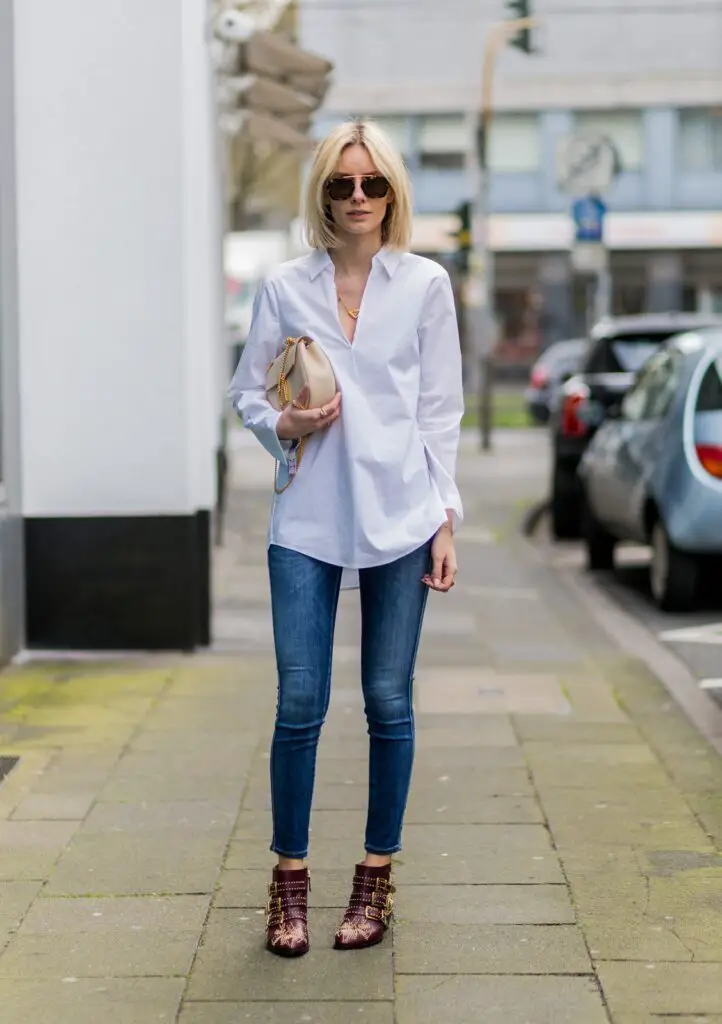 White Shirts On Blue Jeans for men and women