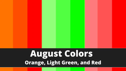 Colors for August (Color of the Month) - Fashion Plus Fabric